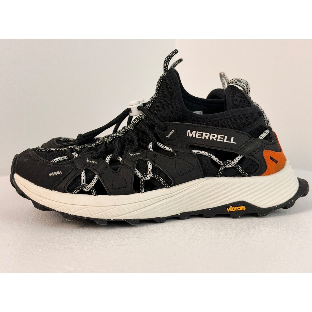 Merrell Moab Flight Sieve Women's US 8 Black White Vibram Trail Shoes J067270